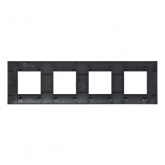 Рамка 4 поста ИЭК SKANDY SK-F04Bl черный