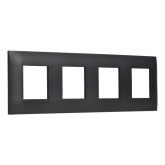 Рамка 4 поста ИЭК SKANDY SK-F04Bl черный