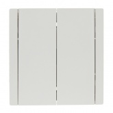 Выключатель двухклавишный ИЭК FORTE&PIANO FP205 10А белый