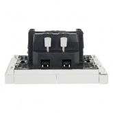 Выключатель двухклавишный с индикацией ИЭК FORTE&PIANO FP206 10А белый