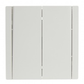 Переключатель двухклавишный ИЭК FORTE&PIANO FP207 10А белый