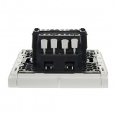 Переключатель двухклавишный ИЭК FORTE&PIANO FP207 10А белый