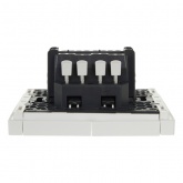 Переключатель двухклавишный с индикацией ИЭК FORTE&PIANO FP208 10А белый