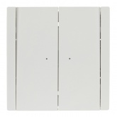 Переключатель двухклавишный с индикацией ИЭК FORTE&PIANO FP208 10А белый