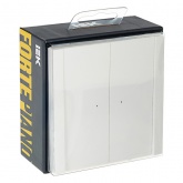 Переключатель двухклавишный с индикацией ИЭК FORTE&PIANO FP208 10А белый