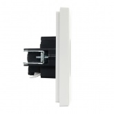 Розетка с заземлением ИЭК FORTE&PIANO FP216 16А белый