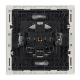 Розетка с заземлением ИЭК FORTE&PIANO 16А FP215 шторки белый