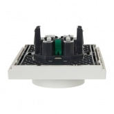 Розетка 2-я с заземлением в сборе ИЭК FORTE&PIANO FP224 16А автозажим белый