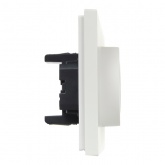 Розетка 2-я с заземлением в сборе ИЭК FORTE&PIANO FP223 16А шторки автозажим белый