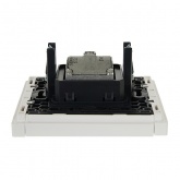 Розетка двойная TV+SAT ИЭК FORTE&PIANO FP238 белый