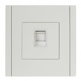 Розетка компьютерная RJ45 кат.6 ИЭК FORTE&PIANO FP231 белый