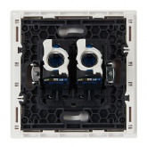 Розетка компьютерная 2-ая RJ45 кат.6 ИЭК FORTE&PIANO FP234 белый