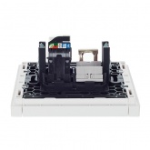 Розетка двойная RJ11+RJ45 кат.5E ИЭК FORTE&PIANO FP235 белый