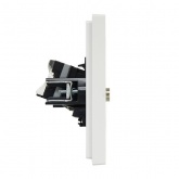 Розетка двойная TV+RJ45 кат.5E ИЭК FORTE&PIANO FP236 белый