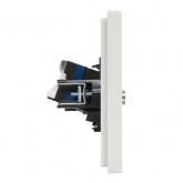 Розетка двойная TV+RJ45 кат.6 ИЭК FORTE&PIANO FP237 белый