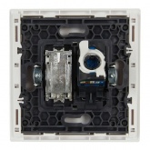 Розетка двойная TV+RJ45 кат.6 ИЭК FORTE&PIANO FP237 белый