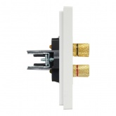 Аудиорозетка ИЭК FORTE&PIANO FP239 4 подключения белый