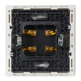 Аудиорозетка ИЭК FORTE&PIANO FP239 4 подключения белый