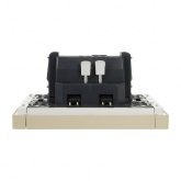 Выключатель одноклавишный с индикацией ИЭК FORTE&PIANO 10А FP402 ваниль