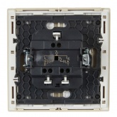 Выключатель двухклавишный с индикацией ИЭК FORTE&PIANO FP406 10А ваниль