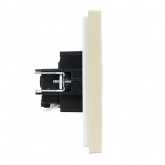 Розетка с заземлением ИЭК FORTE&PIANO FP414 16А автозажим ваниль