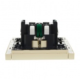 Розетка с заземлением ИЭК FORTE&PIANO FP414 16А автозажим ваниль