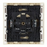 Розетка с заземлением ИЭК FORTE&PIANO FP416 16А ваниль