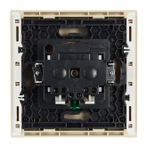 Розетка с заземлением ИЭК FORTE&PIANO 16А FP413 шторки автозажим ваниль