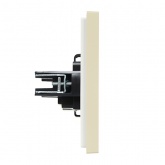 Розетка без заземления ИЭК FORTE&PIANO FP418 10А ваниль