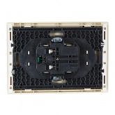 Розетка 2-я с заземлением в сборе ИЭК FORTE&PIANO FP424 16А автозажим ваниль