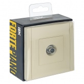 Розетка TV оконечная ИЭК FORTE&PIANO FP428 ваниль