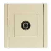 Розетка TV оконечная ИЭК FORTE&PIANO FP428 ваниль