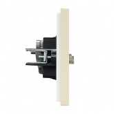 Розетка двойная TV+SAT ИЭК FORTE&PIANO FP438 ваниль