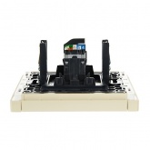 Розетка компьютерная RJ45 кат.5E ИЭК FORTE&PIANO FP432 ваниль