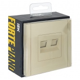 Розетка компьютерная 2-ая RJ45 кат.6 ИЭК FORTE&PIANO FP434 ваниль