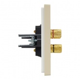 Аудиорозетка ИЭК FORTE&PIANO FP439 4 подключения ваниль