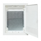 Встраиваемый слаботочный щит EKF Nova 2 ряда с металлической перфорированной дверью IP40 белый