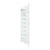 Встраиваемый слаботочный щит EKF Nova 2 ряда с металлической перфорированной дверью IP40 белый