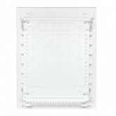 Встраиваемый слаботочный щит EKF Nova 2 ряда с металлической перфорированной дверью IP40 белый