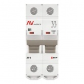Выключатель автоматический EKF AVERES AV-6 1A (B) 2P однофазный 6kA