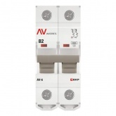 Выключатель автоматический EKF AVERES AV-6 2A (B) 2P однофазный 6kA