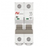 Выключатель автоматический EKF AVERES AV-6 3A (B) 2P однофазный 6kA