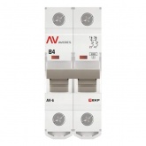 Выключатель автоматический EKF AVERES AV-6 4A (B) 2P однофазный 6kA