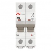 Выключатель автоматический EKF AVERES AV-6 32A (B) 2P однофазный 6kA
