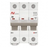 Выключатель автоматический EKF AVERES AV-6 1A (B) 3P трехфазный 6kA