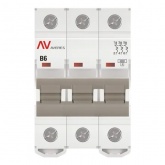 Выключатель автоматический EKF AVERES AV-6 6A (B) 3P трехфазный 6kA