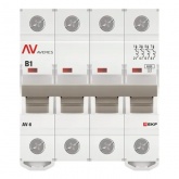 Выключатель автоматический EKF AVERES AV-6 1A (B) 4P трехфазный 6kA
