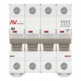Выключатель автоматический EKF AVERES AV-6 3A (B) 4P трехфазный 6kA