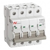 Выключатель автоматический EKF AVERES AV-6 6A (B) 4P трехфазный 6kA