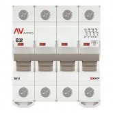 Выключатель автоматический EKF AVERES AV-6 32A (B) 4P трехфазный 6kA